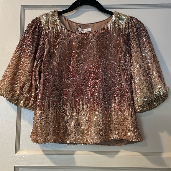 Ombré sequin top - Picture 2 of 6